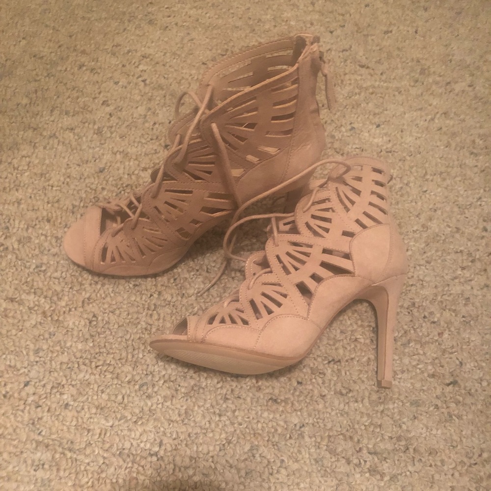 Women high heels lightly worn